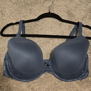 Victoria's Secret Steel Blue Lace Bra